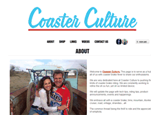 Tablet Screenshot of coasterculture.com